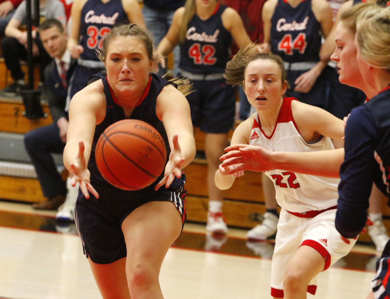 2A girls basketball semistate: South Central vs. Frankton